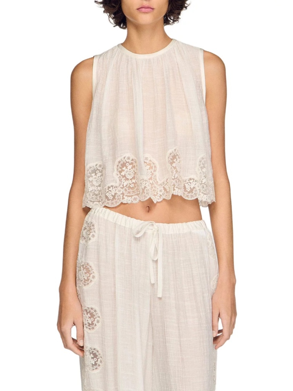 Ayana Crepon Crop Top
